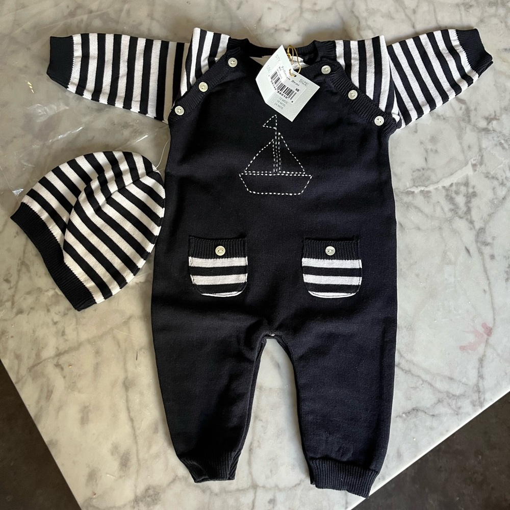 Feltman Brother’s Knit Sailboat Suit and Cap